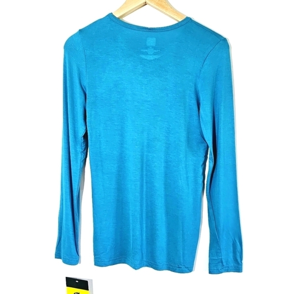 NWT WonderWink Layer Scrubs Long Sleeves Round Neck Women's Two T-shirts Size XS - Picture 5 of 9